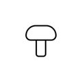 Modern mushroom line icon.