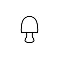 Modern mushroom line icon.