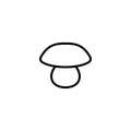 Modern mushroom line icon.