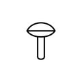 Modern mushroom line icon.