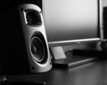 Modern music speakers Royalty Free Stock Photo