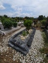 Modern Muslim graveyard with minimalist design