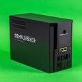 Modern NAS Server for Data Backup on Green Screen Royalty Free Stock Photo