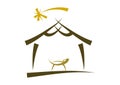 Modern nativity symbol/icon