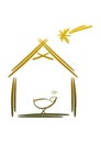Modern nativity symbol/icon