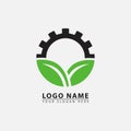 modern nature gear industry logo icon