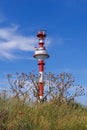 Modern navigation lighthouse on the Baltic Spit.