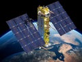 Modern navigation satellite Royalty Free Stock Photo