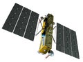 Modern navigation space satellite isolated