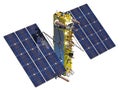 Modern navigation space satellite isolated