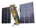 Modern navigation space satellite isolated