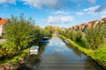 Modern Neighbourhood with Canal in Bovenkarspel Netherlands