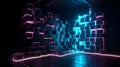 Modern neon wallpaper delight Royalty Free Stock Photo