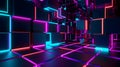 Modern neon wallpaper delight Royalty Free Stock Photo