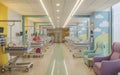 Modern Neonatal Intensive Care Unit (NICU) Featuring Rows of Incubators Royalty Free Stock Photo
