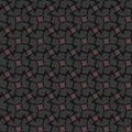 Netrivail abstract floral geometric pattern, background, vector seamless Royalty Free Stock Photo