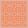 Netrivail abstract floral geometric pattern, background, vector seamless Royalty Free Stock Photo