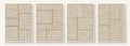 Modern Neutral Abstract Printable Wall Art Set of 4 Simple Line Print Beige Minimalist Wall Art Contemporary Home Decor