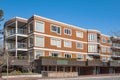 Modern and new apartment building. Multistoried modern, new living block of flats. Real estate condo architecture Royalty Free Stock Photo