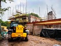 modern new build home construction site Royalty Free Stock Photo