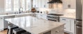 Modern New Kitchen Remodeled White --no w --ar 16:9 Job ID: 4feafef1-7a4a-49d2-9d58-0d7c5ce50e9b Royalty Free Stock Photo