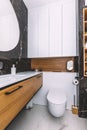 Modern new luxury bathroom. Interior design Royalty Free Stock Photo