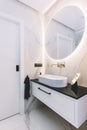 Modern new luxury bathroom. Interior design Royalty Free Stock Photo