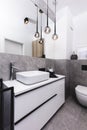 Modern new luxury bathroom. Interior design Royalty Free Stock Photo