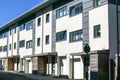 Modern new terraced houses Royalty Free Stock Photo