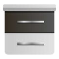 Modern nightstand icon, cartoon style