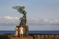 Modern Nika statue in Giardini Naxos