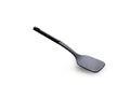 Modern non stick spade of frying pan or spatula in black color and stainless steel on white isolated background with clipping path Royalty Free Stock Photo