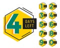 Modern number of days left countdown banner