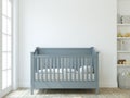 Modern nursery for boy. 3d render Royalty Free Stock Photo