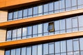 Modern office block with rows of windows Royalty Free Stock Photo