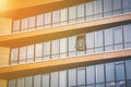 Modern office block with rows of windows Royalty Free Stock Photo