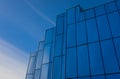 Modern office building against blue sky in early morning Royalty Free Stock Photo