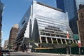 Modern office building at the corner of 10th Ave and W 31st Street by the Hudson Yards, New York, NY, USA