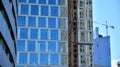 Abstract reflection of modern city glass facades. Royalty Free Stock Photo