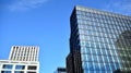 Abstract reflection of modern city glass facades. Royalty Free Stock Photo