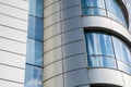 Modern office building detail, glass surface Royalty Free Stock Photo