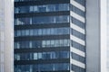 Modern office building, skyscraper facade - glass and steel Royalty Free Stock Photo
