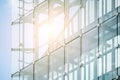 Modern office building - lightbeam, sun reflection Royalty Free Stock Photo