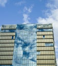 Modern office building with glas cladding Royalty Free Stock Photo