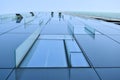 Modern office building glass facade, skyscraper window Royalty Free Stock Photo