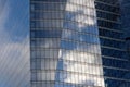 Modern office building glass reflections Royalty Free Stock Photo