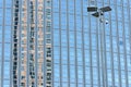 Modern office building. Glass skyscraper window facade detail Royalty Free Stock Photo