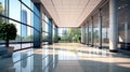 Modern Office Building Lobby Indoors, Lobby, Modern, Business, Entrance Hall. generative ai Royalty Free Stock Photo