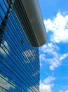 Modern office building and sky reflection Royalty Free Stock Photo