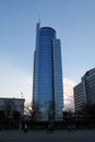 Modern office building. skyscraper in the big city with blue sky Royalty Free Stock Photo